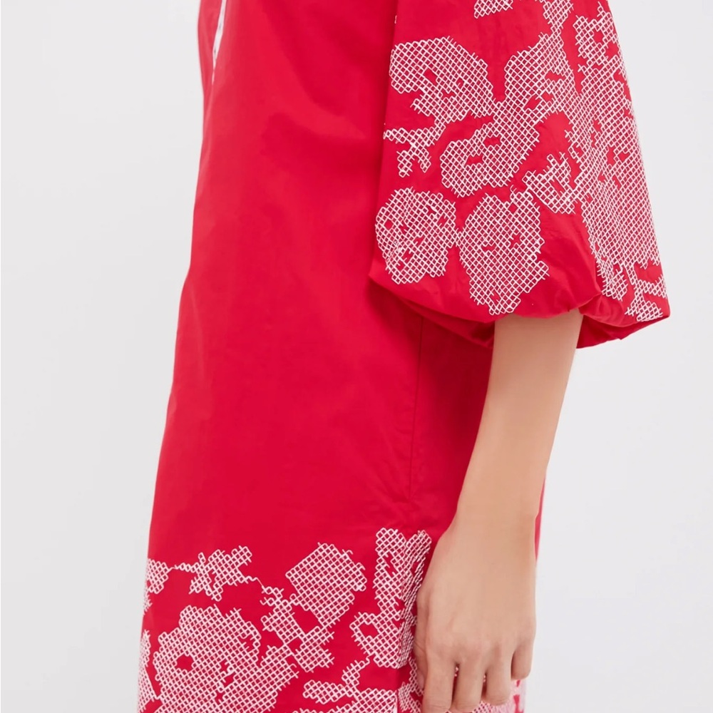 Tuckernuck Red and White Dress Caftan NWT Size S - Picture 4 of 8
